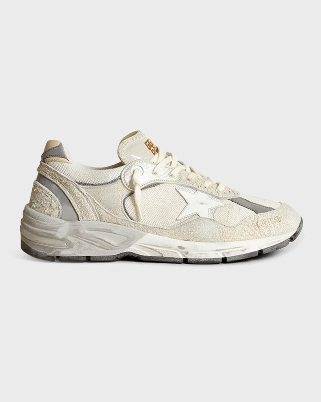 Star Dad Mixed Leather Running Sneakers